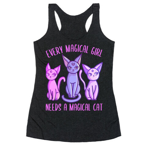 Every Magical Girl Needs a Magical Cat Racerback Tank Top