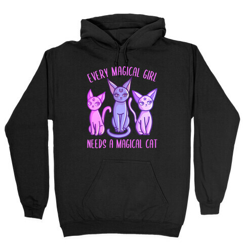 Every Magical Girl Needs a Magical Cat Hooded Sweatshirt