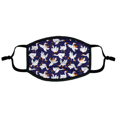 Goose Pattern Flat Face Mask