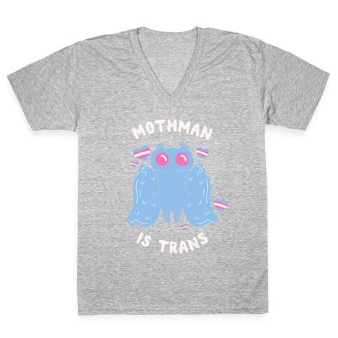 Trans Icon: Mothman V-Neck Tee Shirt