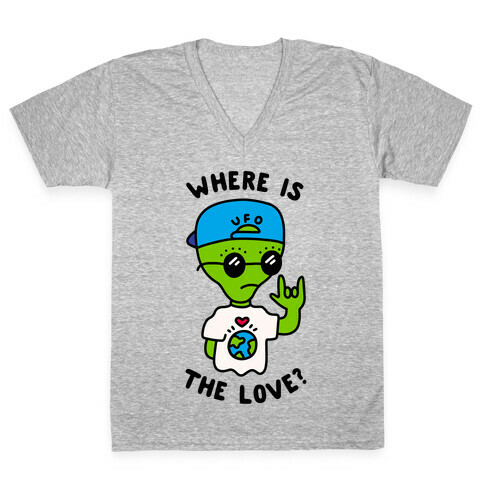 Activist Alien V-Neck Tee Shirt