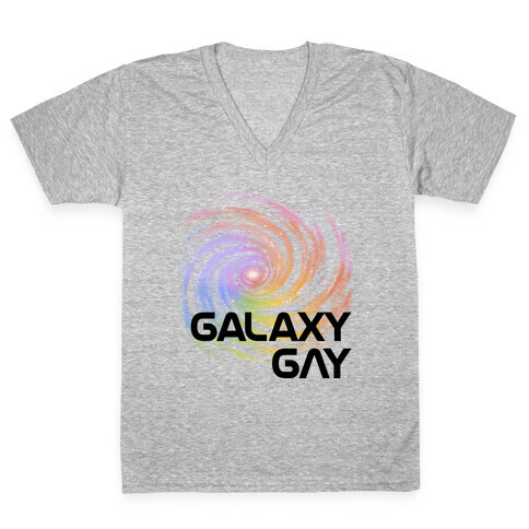 Galaxy Gay V-Neck Tee Shirt