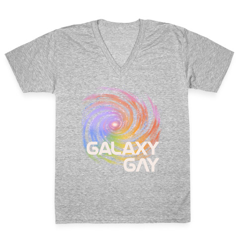 Galaxy Gay V-Neck Tee Shirt