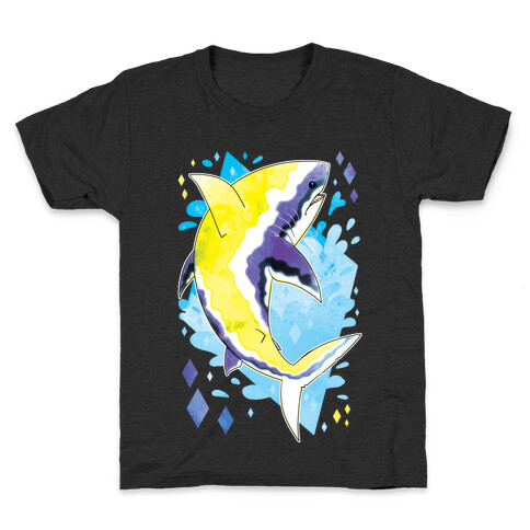 Pride Sharks: Non-binary Kids T-Shirt