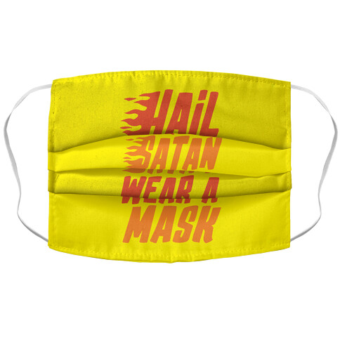 Hail Satan Wear A Mask  Accordion Face Mask