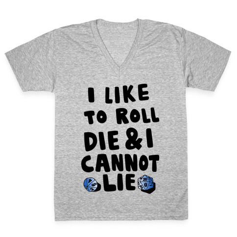 Roll the Die V-Neck Tee Shirt