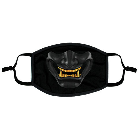 Black Demon Mask Flat Face Mask