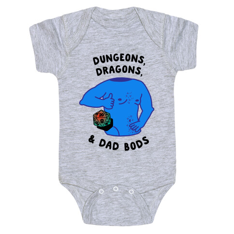 Dungeons, Dragons, & Dad Bods Baby One-Piece