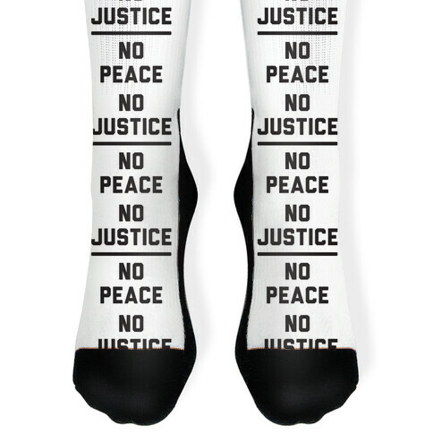 No Justice No Peace Sock