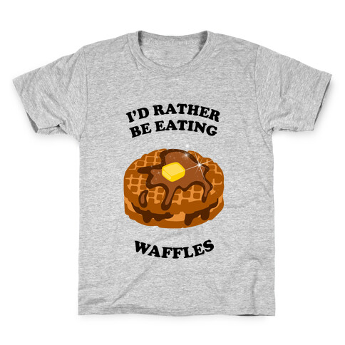 Eating Waffles Kids T-Shirt