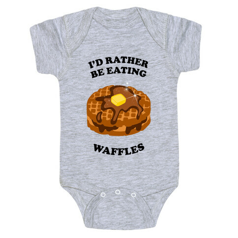 Eating Waffles Baby One-Piece