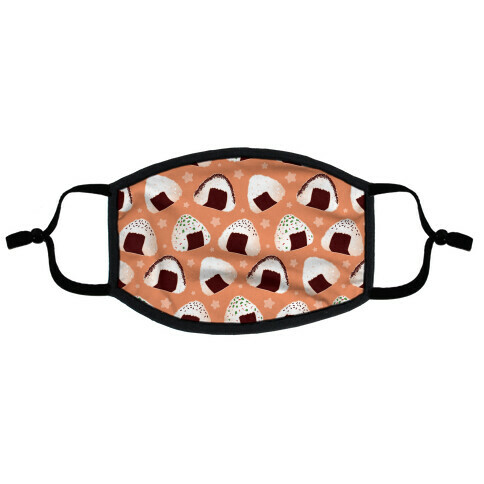 Onigiri pattern Flat Face Mask