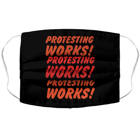Protesting Works  Accordion Face Mask