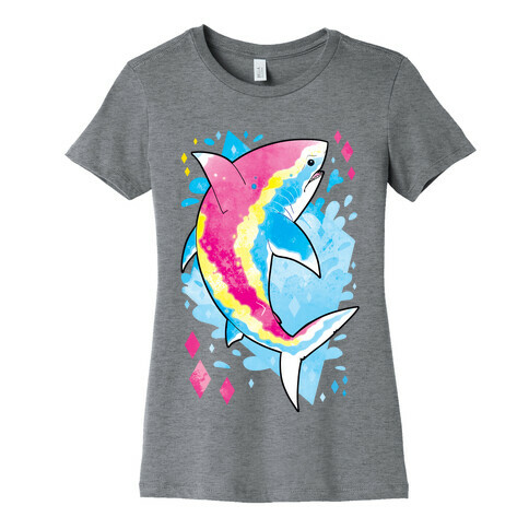 Pride Sharks: Pan Womens T-Shirt