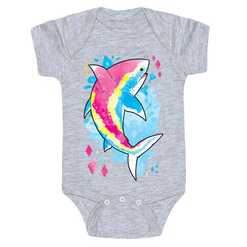 Pride Sharks: Pan Baby One-Piece