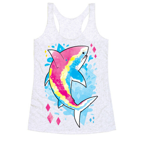 Pride Sharks: Pan Racerback Tank Top