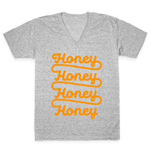 Honey Honey Honey Honey V-Neck Tee Shirt