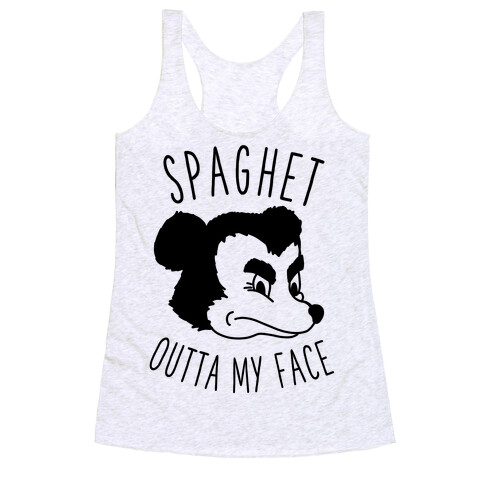 Spaghet Outta My Face Racerback Tank Top