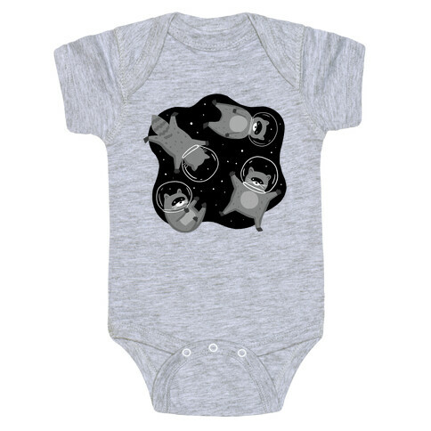 Raccoons In Space Baby One-Piece