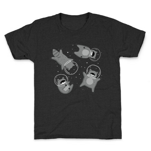 Raccoons In Space Kids T-Shirt
