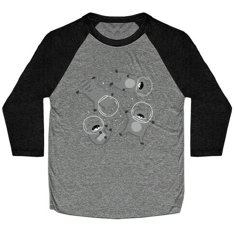 Raccoons In Space Baseball Tee