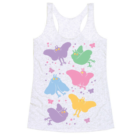 Cute Pastel Mothman Racerback Tank Top