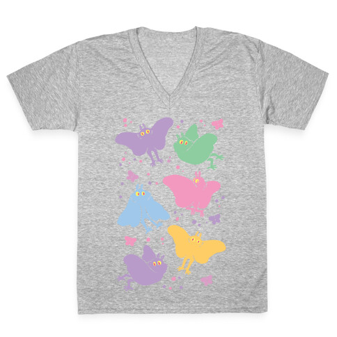 Cute Pastel Mothman V-Neck Tee Shirt