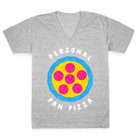 Personal Pan Pizza V-Neck Tee Shirt