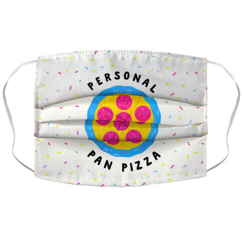 Personal Pan Pizza Accordion Face Mask