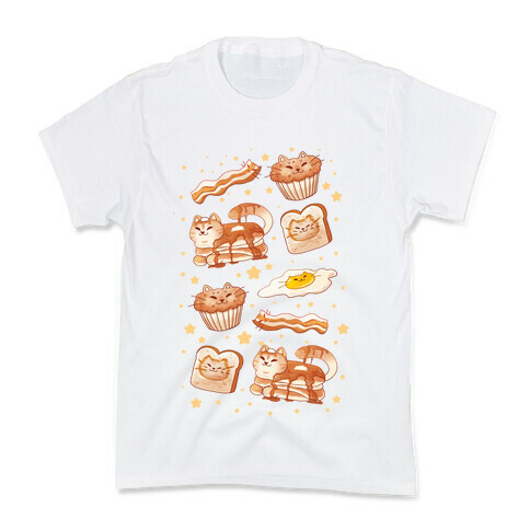 Breakfast Cats Kids T-Shirt