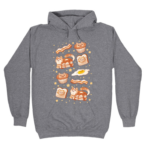 Breakfast Cats Hooded Sweatshirt