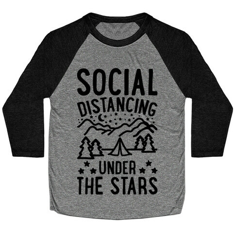 Social Distancing Under The Stars Baseball Tee