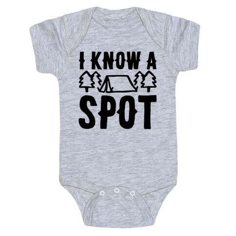 I Know A Spot Camping Baby One-Piece