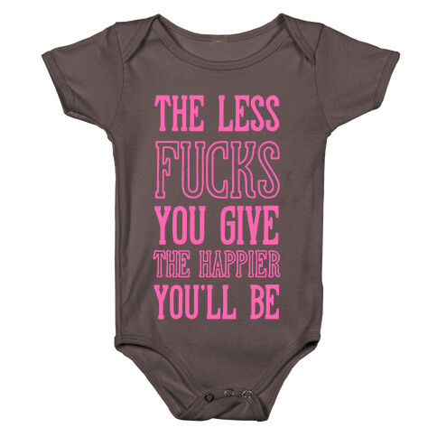 The Less F***s You Give Baby One-Piece