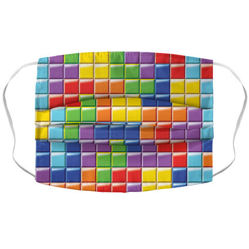 Tetris Pattern Accordion Face Mask