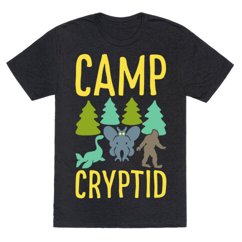 Camp Cryptid White Print T-Shirt