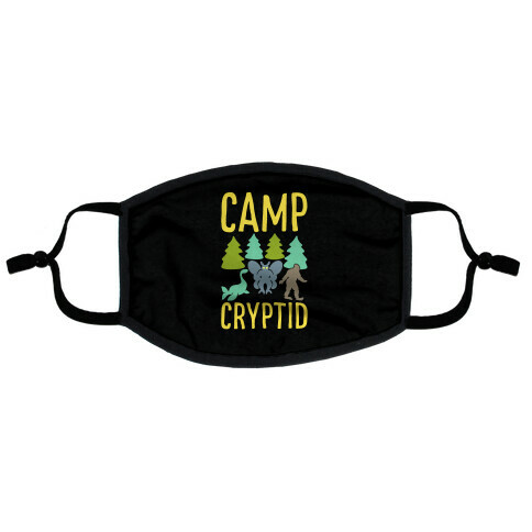 Camp Cryptid  Flat Face Mask