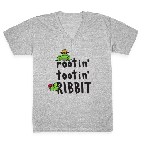 Rootin' Tootin' Ribbit V-Neck Tee Shirt