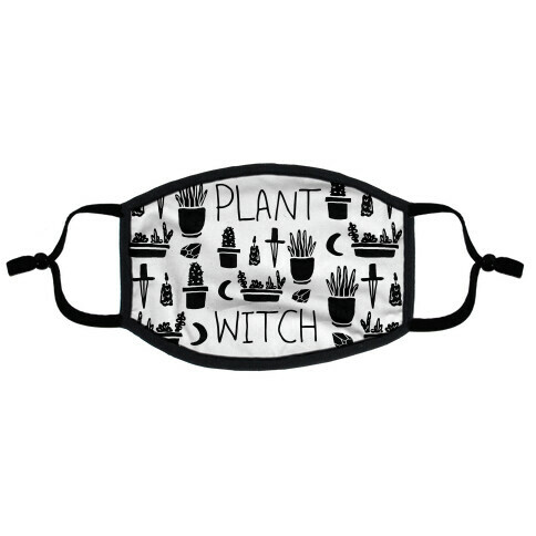 Plant Witch Flat Face Mask