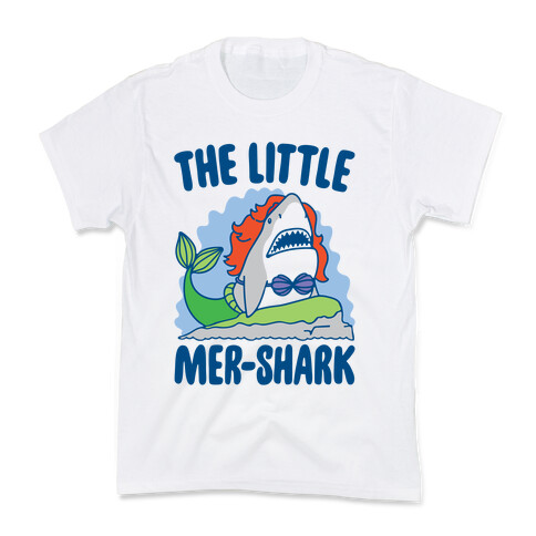 The Little Mer-Shark Parody Kids T-Shirt