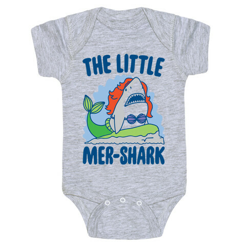 The Little Mer-Shark Parody Baby One-Piece