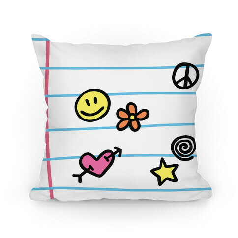 School Doodles Pillow