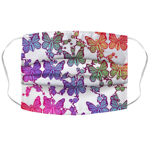 Butterfly Vagina Pattern Accordion Face Mask