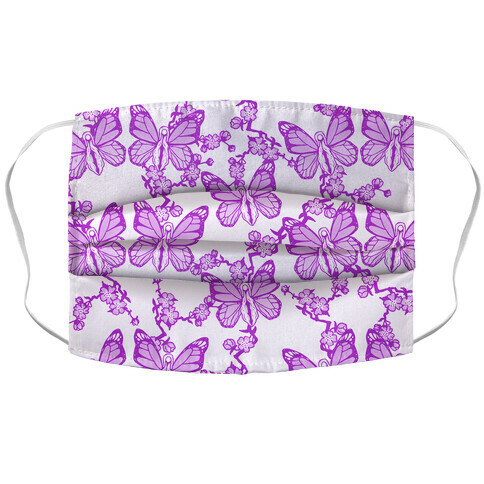 Butterfly Vagina Pattern Accordion Face Mask