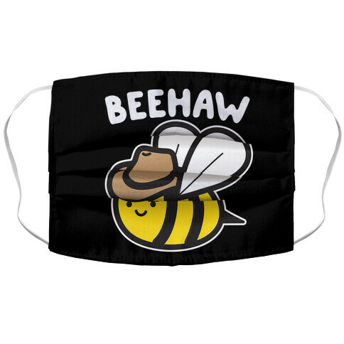 Beehaw Cowboy Bee Accordion Face Mask