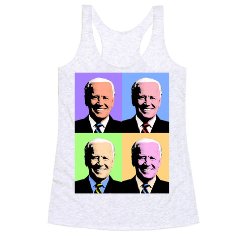 Pop Art Biden Racerback Tank Top