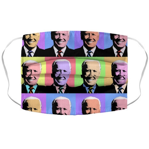 Pop Art Biden Accordion Face Mask