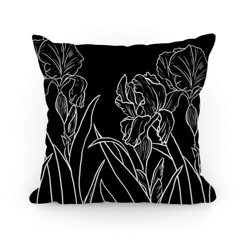Iris Flowers Pillow
