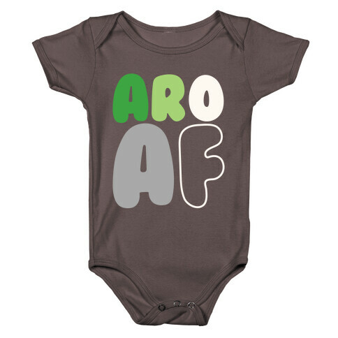 Aro Af White Print Baby One-Piece