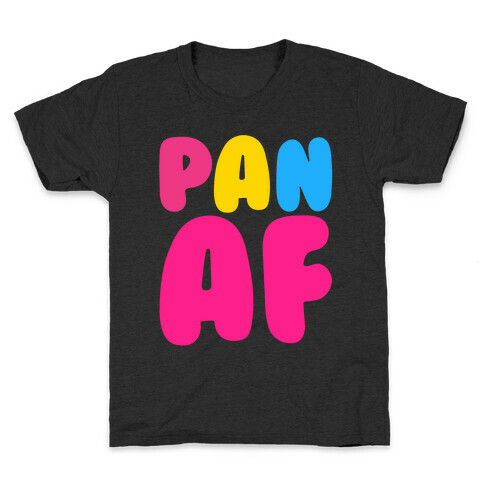 Pan Af White Print Kids T-Shirt